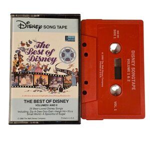 Disney Song Tape The Best Of Disney Volumes I and II 1988 25 Beloved Tracks